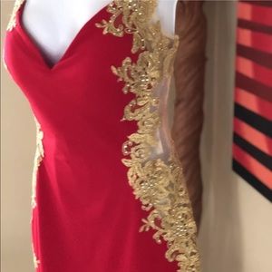 Jovani red sexy party dress